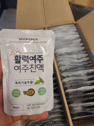 참유원 특허제조 활력 여주진액 여주즙 50포 — 5점을 준 리뷰어가 2022년 3월 올린 사용 사진