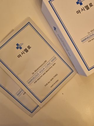 닥터마시멜로 닥터마스멜로 마블러스 아쿠아 클리닉 마스크 — 5점을 준 리뷰어가 2021년 6월 올린 사용 사진