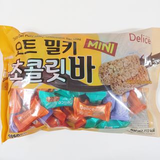 델리스 오트 밀키 초콜릿 바 — 5점을 준 리뷰어가 2022년 5월 올린 사용 사진