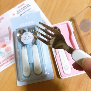 유비맘 스푼포크 케이스 세트 1+1 _컬러랜덤 발송 — 5점을 준 리뷰어가 2021년 2월 올린 사용 사진
