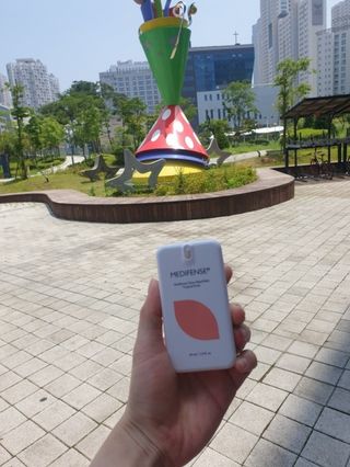 [의약외품] 메디펜스 클린 핸드 미스트 2종 — 5점을 준 리뷰어가 2021년 6월 올린 사용 사진
