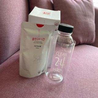 클린24시간 1BOX(5포) + 전용보틀(500ml) — 4점을 준 리뷰어가 2022년 10월 올린 사용 사진