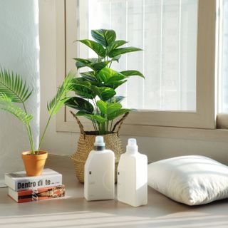 [생활공작소] 섬유유연제 + 세탁세제 1.5L 릴리향 — 5점을 준 리뷰어가 2021년 2월 올린 사용 사진