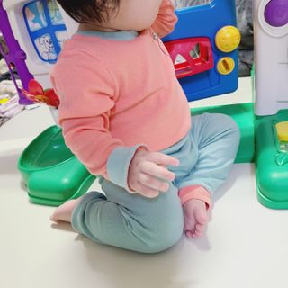 유비맘 캔디팡팡 내의/내복 상하 세트 — 5점을 준 리뷰어가 2021년 3월 올린 사용 사진
