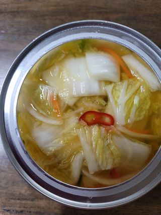 셰프애찬 단호박 백김치 1kg — 5점을 준 리뷰어가 2022년 10월 올린 사용 사진