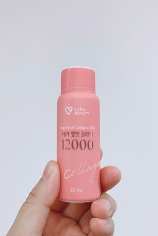 랩앤뷰티 메가 벨벳 콜라겐 12000 — 5점을 준 리뷰어가 2021년 6월 올린 사용 사진