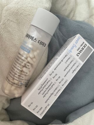 [큐라에스] 뮤신콜라겐 더마3 76.8(1개월분) — 4점을 준 리뷰어가 2023년 12월 올린 사용 사진