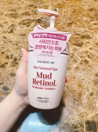 벨먼 내추럴 스파 머드레티놀 바디워시(그린로즈, 미드나잇 피오니) — 4점을 준 리뷰어가 2022년 6월 올린 사용 사진