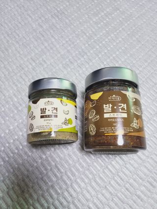 진테이블 발.견 스프레드  오리지널믹스 90g + 카카오스윗믹스 90g 2종 세트 — 3점을 준 리뷰어가 2022년 8월 올린 사용 사진
