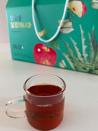 서울약사신협 잘 담은 알로애사과_70ml x 30포 — 5점을 준 리뷰어가 2021년 10월 올린 사용 사진