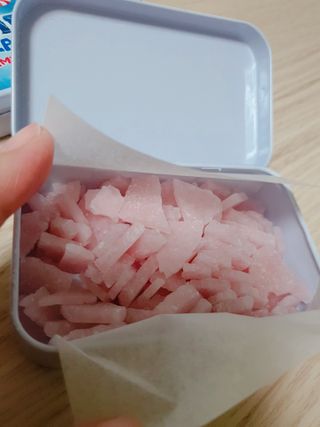 [아이스칩스] 무설탕 비건 자일리톨 캔디 7종 2개기준 — 3점을 준 리뷰어가 2021년 8월 올린 사용 사진