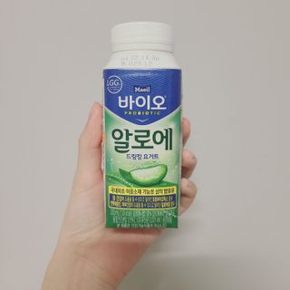 LIVE 매일바이오 알로에 드링킹 요거트 — 5점을 준 리뷰어가 2022년 4월 올린 사용 사진