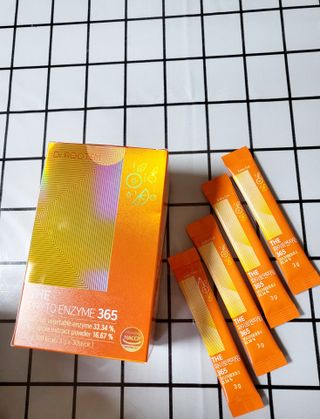 [닥터루템]맛있는 파인애플맛 과채효소 THE파이토엔자임365 1box (30포) — 4점을 준 리뷰어가 2022년 9월 올린 사용 사진