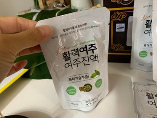 참유원 특허제조 활력 여주진액 여주즙 50포 — 5점을 준 리뷰어가 2022년 3월 올린 사용 사진