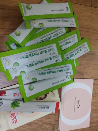 아임오 풋사과 식이섬유 밸런스 젤리 14포 — 5점을 준 리뷰어가 2021년 7월 올린 사용 사진