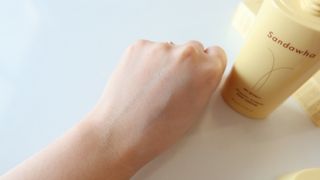 스킨큐어 산다화 유기농 레몬썬크림 — 4.5점을 준 리뷰어가 2022년 4월 올린 사용 사진