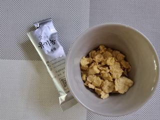 씨알푸드 유기농 쌀 시리얼 390g + 갓 구운 유기농 발아통곡물 150g — 5점을 준 리뷰어가 2021년 12월 올린 사용 사진
