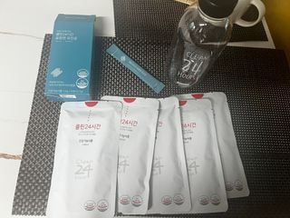 클린24시간 1BOX(5포) + 전용보틀(500ml) — 5점을 준 리뷰어가 2023년 6월 올린 사용 사진