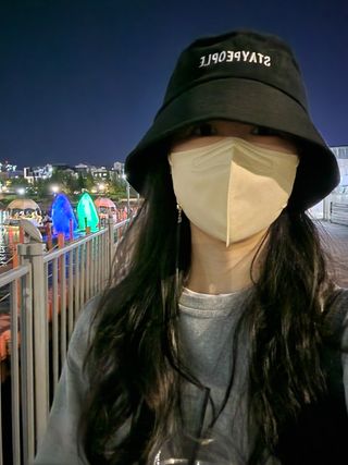 [스테이피플] STAYPEOPLE BUCKET HAT (BLACK) — 5점을 준 리뷰어가 2022년 9월 올린 사용 사진