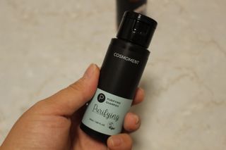 코스모먼트 부스티모 부스팅샴푸60ml + 비듬세정 진정샴푸50ml — 5점을 준 리뷰어가 2021년 12월 올린 사용 사진
