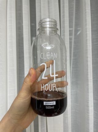 클린24시간 1BOX(5포) + 전용보틀(500ml) — 5점을 준 리뷰어가 2023년 3월 올린 사용 사진