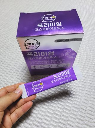 [유산균] 오마이락 프리미엄 포스트바이오틱스 30P — 5점을 준 리뷰어가 2022년 11월 올린 사용 사진