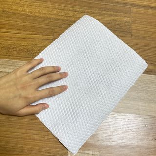 부직포나라 중금속유해물질ZERO 뜯어쓰는 주방 일회용수세미 60매 2매 — 5점을 준 리뷰어가 2022년 11월 올린 사용 사진