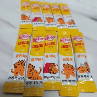 광동생활건강 [광동] 비타 500 데일리 스틱 VB, VC를 함유한 멀티비타민 30포+30포 — 5점을 준 리뷰어가 2022년 6월 올린 사용 사진