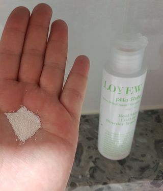 소담스퀘어 상암 [아멍코스메틱] 러뷰 리얼스킨 파룰 효소 파우더 워시 — 5점을 준 리뷰어가 2022년 11월 올린 사용 사진