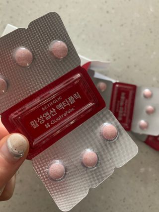 [리노브] 4세대 활성엽산 액티폴릭 270mg x 30정 — 5점을 준 리뷰어가 2022년 8월 올린 사용 사진