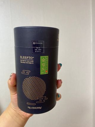 프리마인 자체 기업부설 연구소에서 찾아낸 건강한 수면의 비밀.  슬립토 플러스 30포 — 3.5점을 준 리뷰어가 2021년 10월 올린 사용 사진