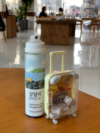 제주인디 삼달리 브리즈 바디&필로우 릴렉싱 미스트 제주 하귤 — 5점을 준 리뷰어가 2023년 2월 올린 사용 사진