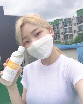 나나스킨 캐모마일아쿠아수딩토너 — 5점을 준 리뷰어가 2021년 5월 올린 사용 사진