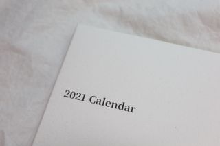 콜린스 2021 엽서 캘린더와 마스킹 테이프 3종 — 4점을 준 리뷰어가 2020년 12월 올린 사용 사진