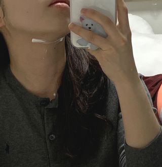 바노바기 코스메틱 바노바기 밀크씨슬 리페어 시카 선스크린 플러스 50ml — 5점을 준 리뷰어가 2023년 3월 올린 사용 사진