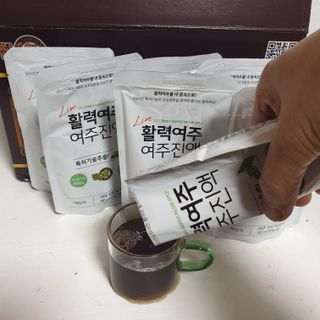 참유원 특허제조 활력 여주진액 여주즙 50포 — 5점을 준 리뷰어가 2022년 3월 올린 사용 사진