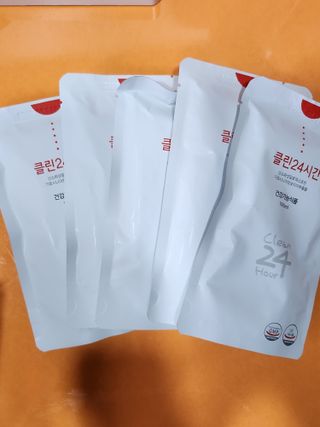 클린24시간 1BOX(5포) + 전용보틀(500ml) — 5점을 준 리뷰어가 2023년 7월 올린 사용 사진