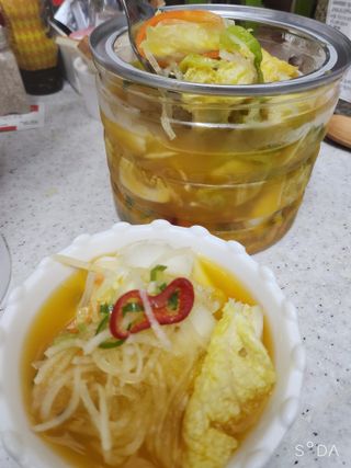셰프애찬 단호박 백김치 1kg — 5점을 준 리뷰어가 2022년 10월 올린 사용 사진