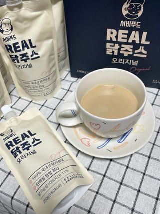서비푸드 리얼 닭주스 오리지널 200g 1세트 10개입 — 3점을 준 리뷰어가 2022년 3월 올린 사용 사진