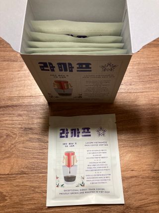 라까프 베트남 핀 커피 드립백 7개입 — 4.5점을 준 리뷰어가 2022년 9월 올린 사용 사진