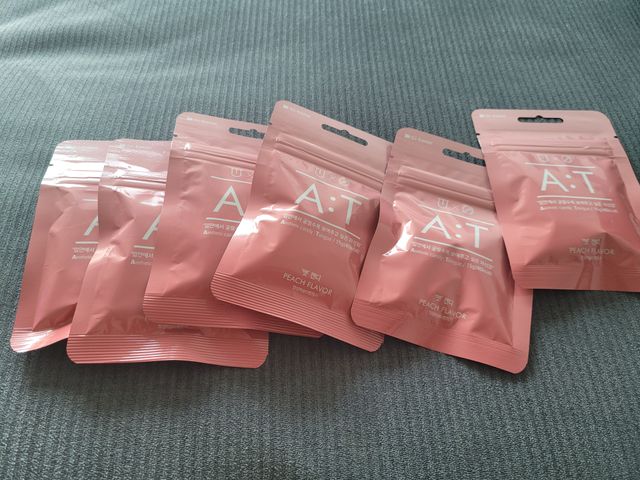 입 냄새 완화에 도움을 주는 에티켓 캔디 복숭아맛 앳캔디 리뷰 사진