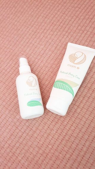 mom e 맘이 내추럴 베이비 케어 크림+바디오일 — 5점을 준 리뷰어가 2021년 1월 올린 사용 사진