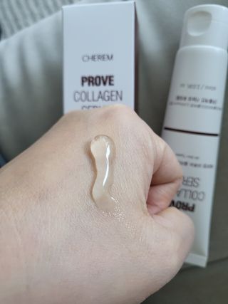 체르엠  프루브 콜라겐 앰플세럼 60ml 1병 — 5점을 준 리뷰어가 2022년 2월 올린 사용 사진