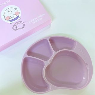 유비맘 캐릭터 실리콘 흡착 식판_색상 랜덤발송 — 5점을 준 리뷰어가 2021년 1월 올린 사용 사진