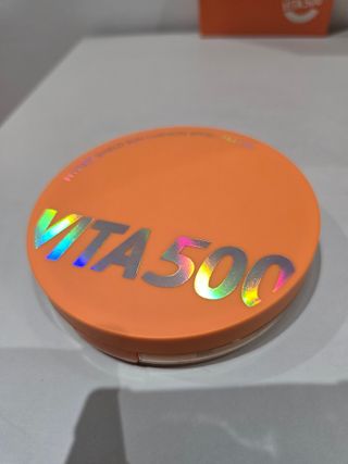 광동생활건강 MF[광동] 비타500✨주름개선·미백·SPF50+🌞퍼펙트쉴드 빅 선쿠션 본품 — 5점을 준 리뷰어가 2024년 5월 올린 사용 사진