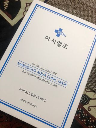 닥터마시멜로 닥터마스멜로 마블러스 아쿠아 클리닉 마스크 — 5점을 준 리뷰어가 2021년 2월 올린 사용 사진