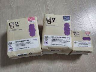 나우[템포] 템포 패드 내추럴 순면 생리대 SET(중형 슬림 + 대형 + 라이너) — 5점을 준 리뷰어가 2024년 4월 올린 사용 사진