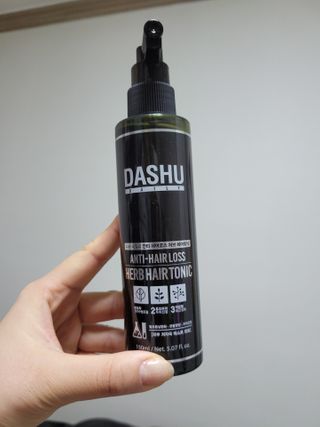 다슈코리아 다슈 데일리 안티 헤어로스 허브 헤어토닉 150ml — 5점을 준 리뷰어가 2021년 2월 올린 사용 사진