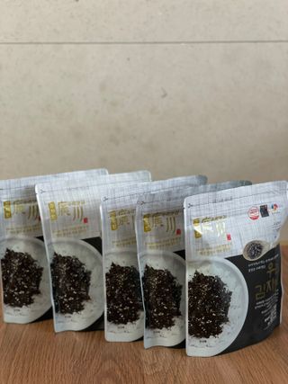 광천우리맛김 우리집밥도둑 맛있는광천김 우리김자반 50g 5봉 — 5점을 준 리뷰어가 2021년 10월 올린 사용 사진