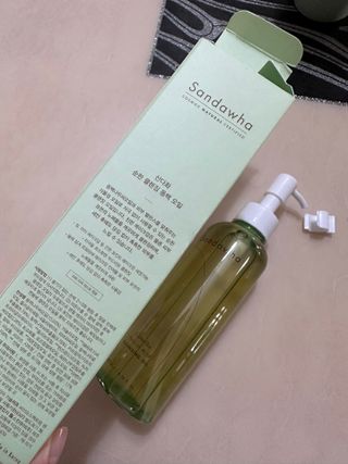 스킨큐어 산다화 순한 클렌징 동백 오일 200ml — 5점을 준 리뷰어가 2023년 5월 올린 사용 사진